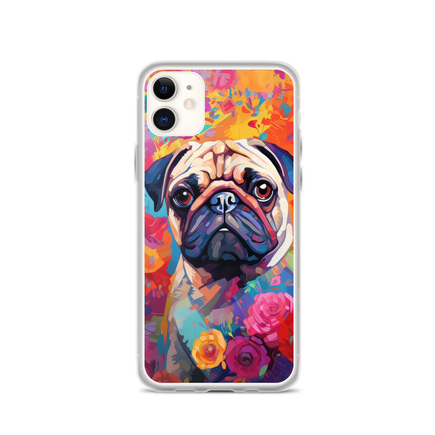 iPhone Case Painted Pug