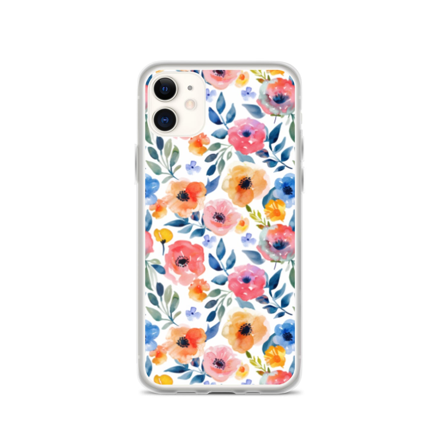 iPhone Case Colorful Watercolor Floral Pattern