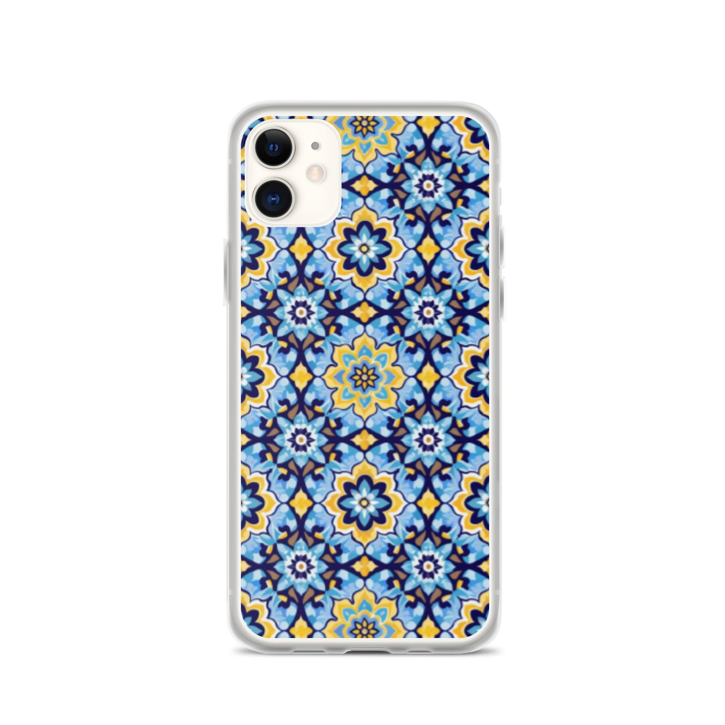 iPhone Case Kashi Tiles Yellow & Light Blue
