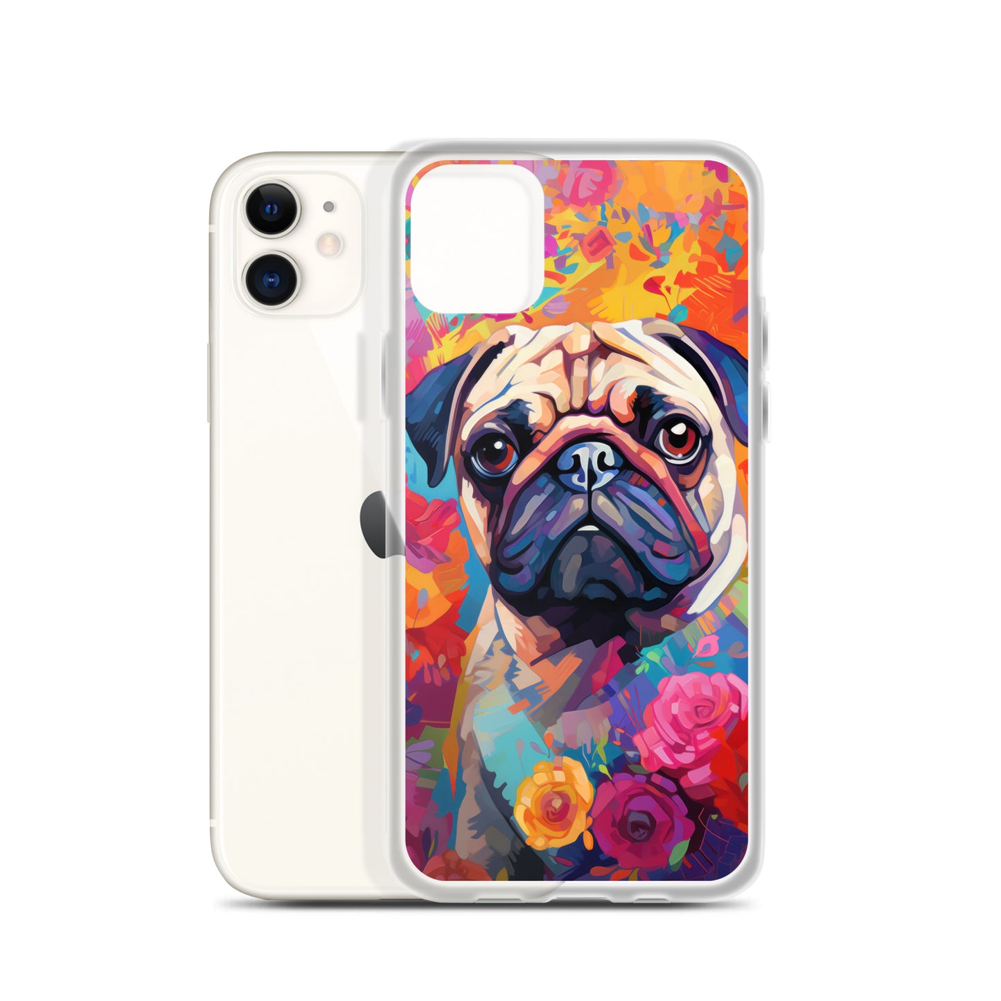 iPhone Case Painted Pug