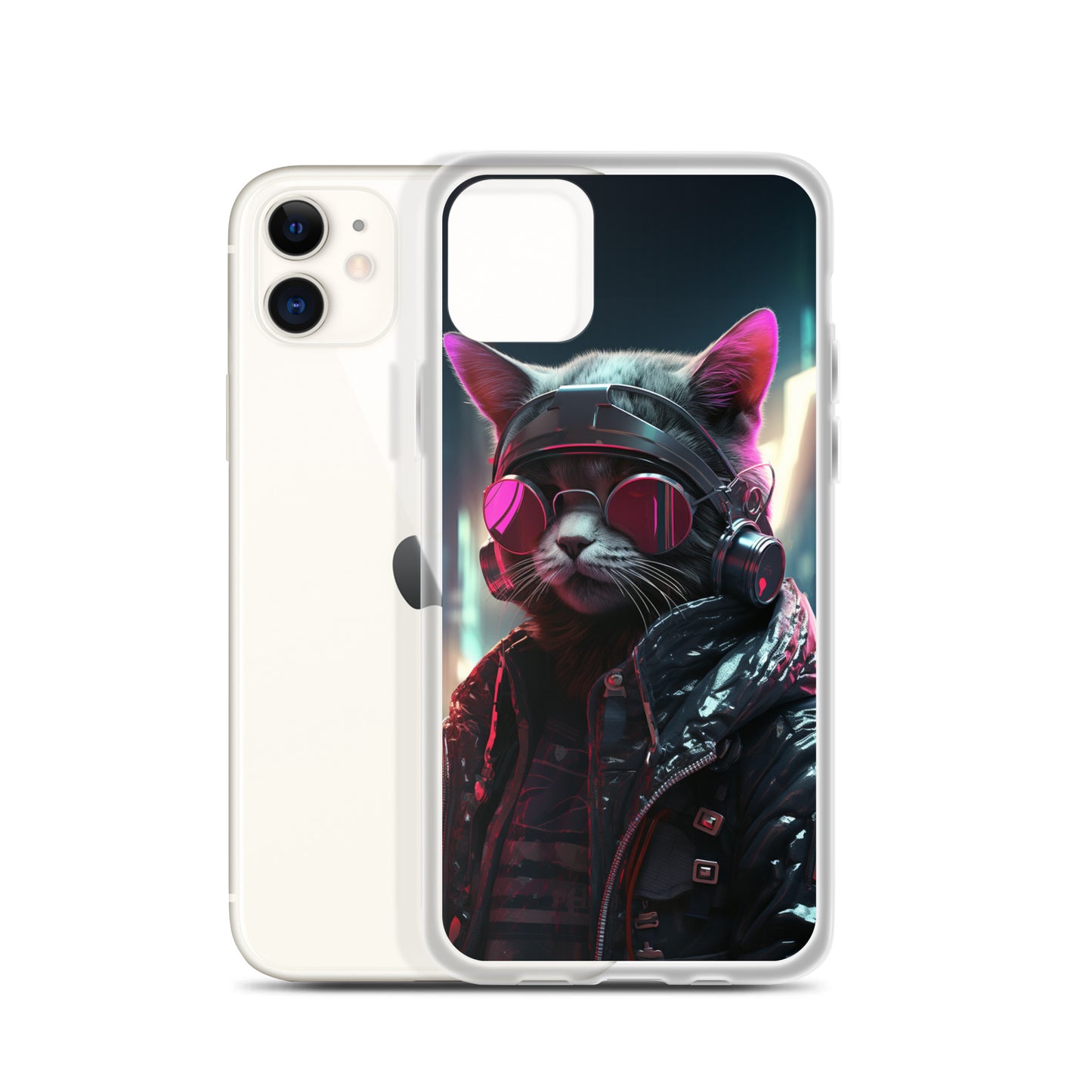 Cyberpunk Kitty Cat iPhone Case