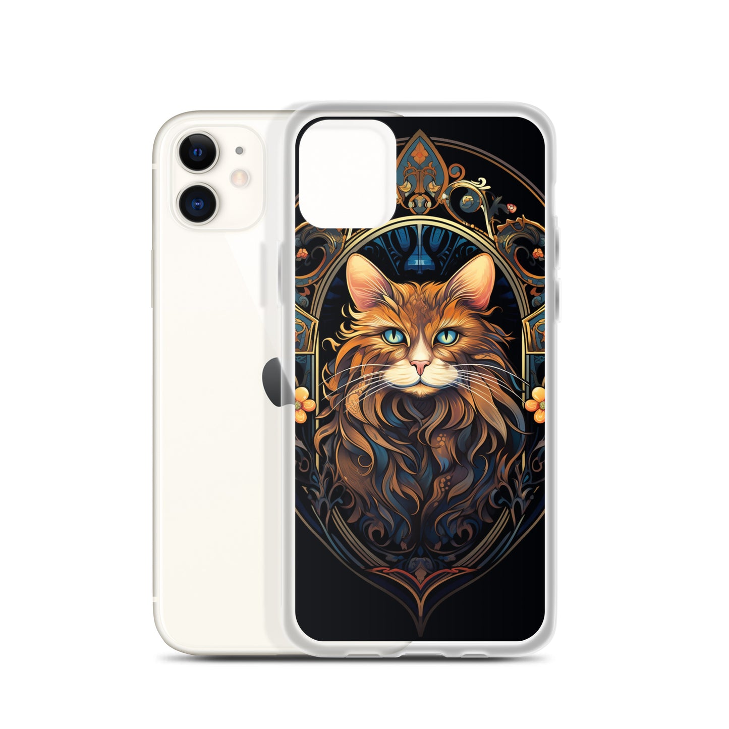 Art Nouveau Cat #3 iPhone Case