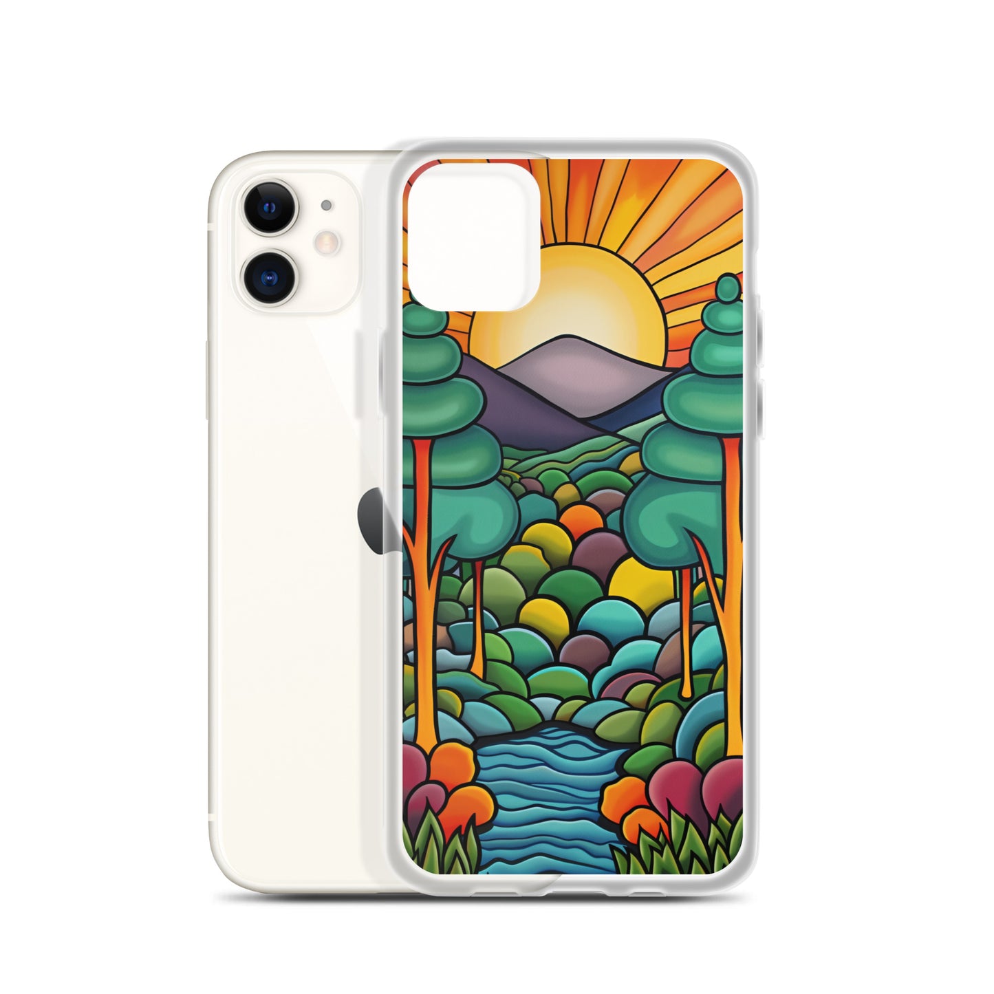 iPhone Case Arkley Sunrise over Mountains and Forest
