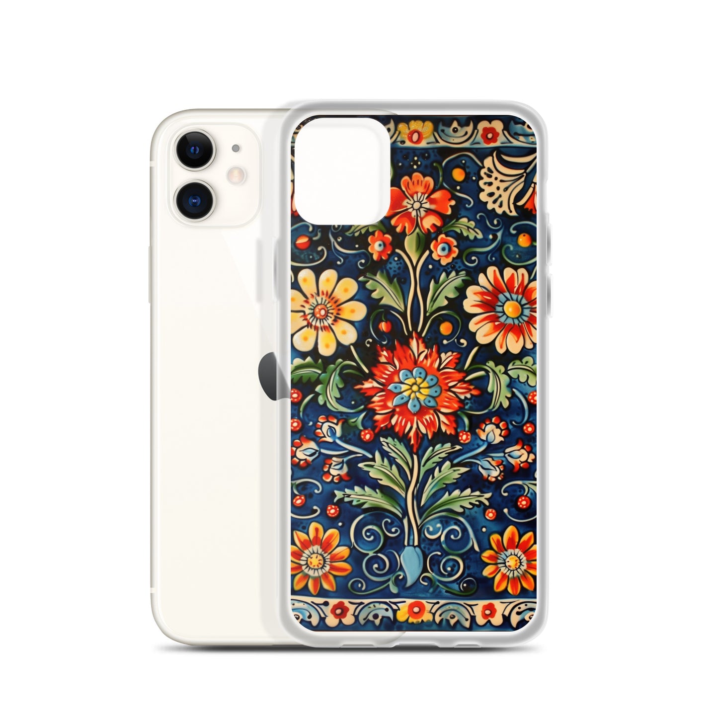 iPhone Case Colorful Flowers Boleslawiec Pottery Tile