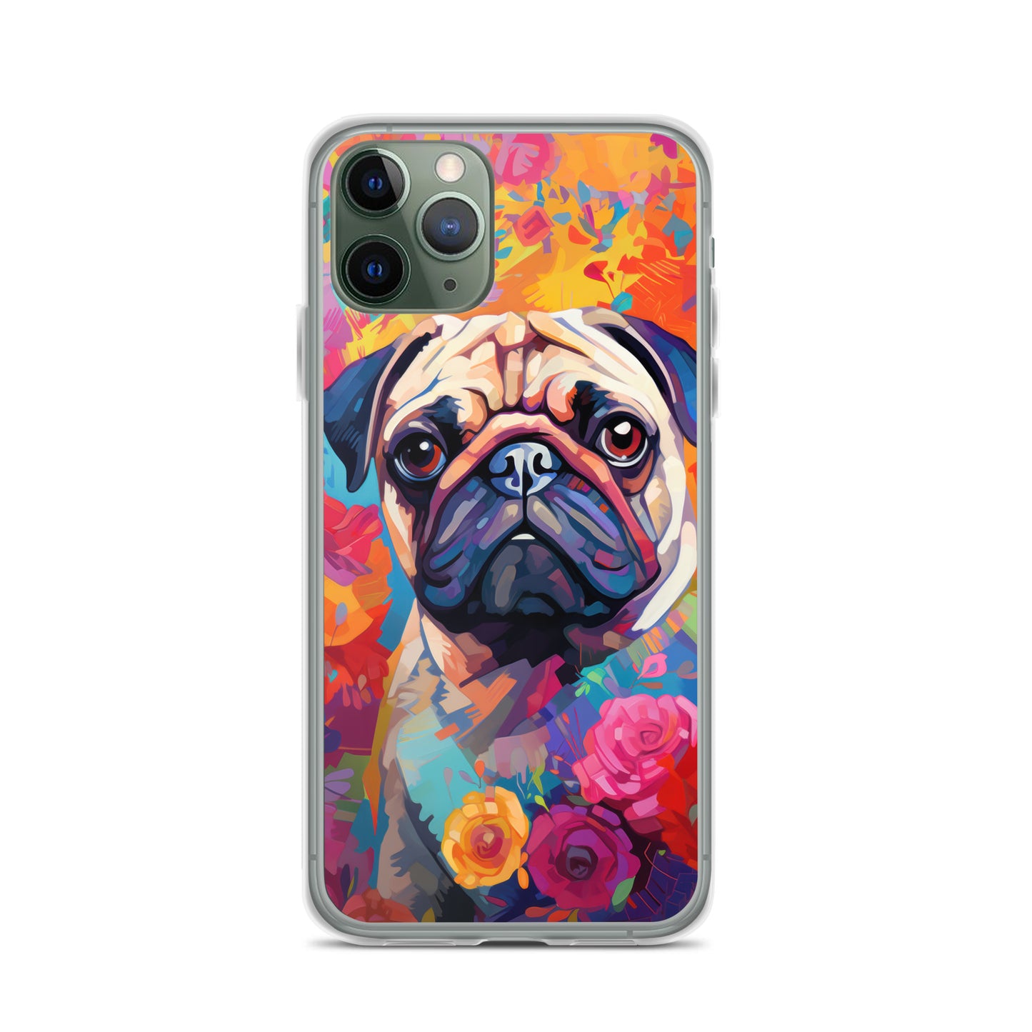 iPhone Case Painted Pug