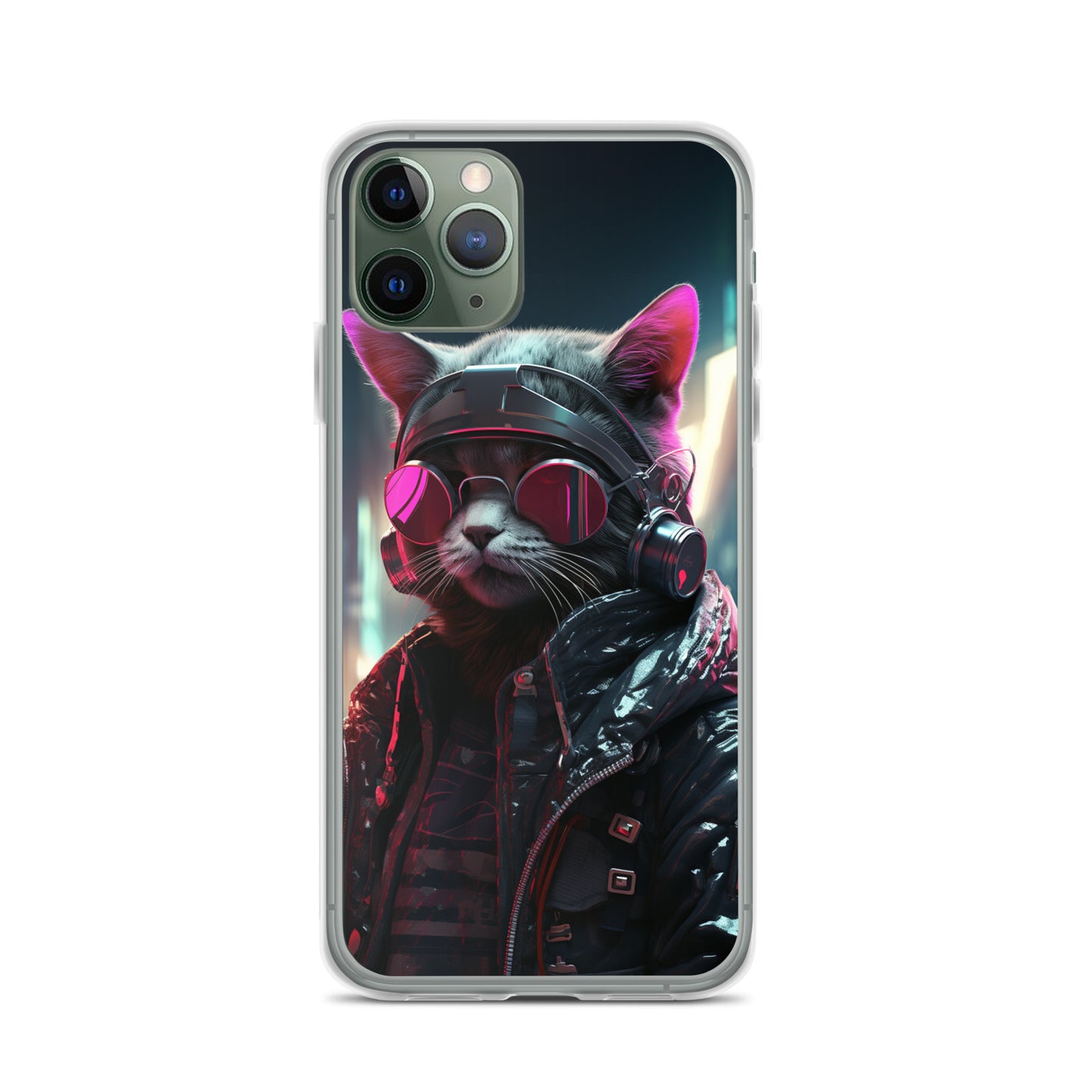 Cyberpunk Kitty Cat iPhone Case