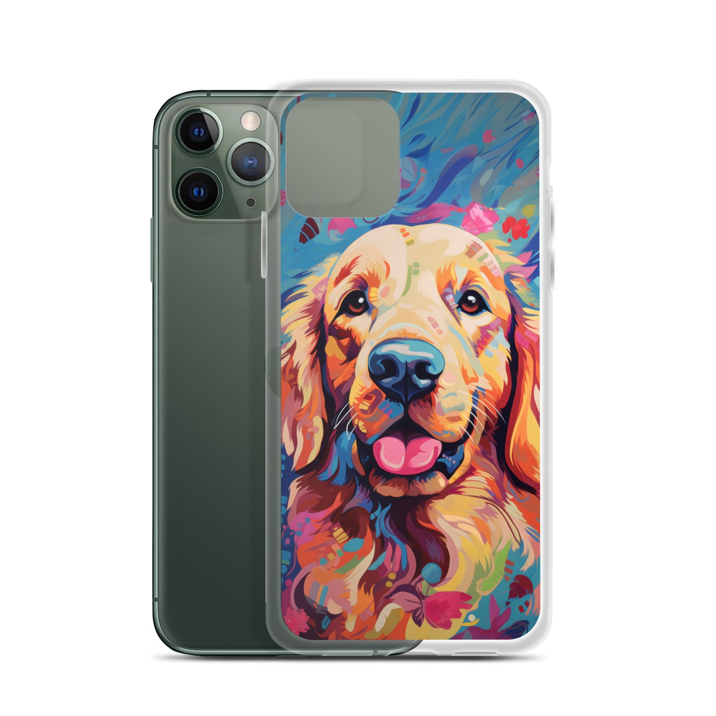 iPhone Case Painted Golden Retriever