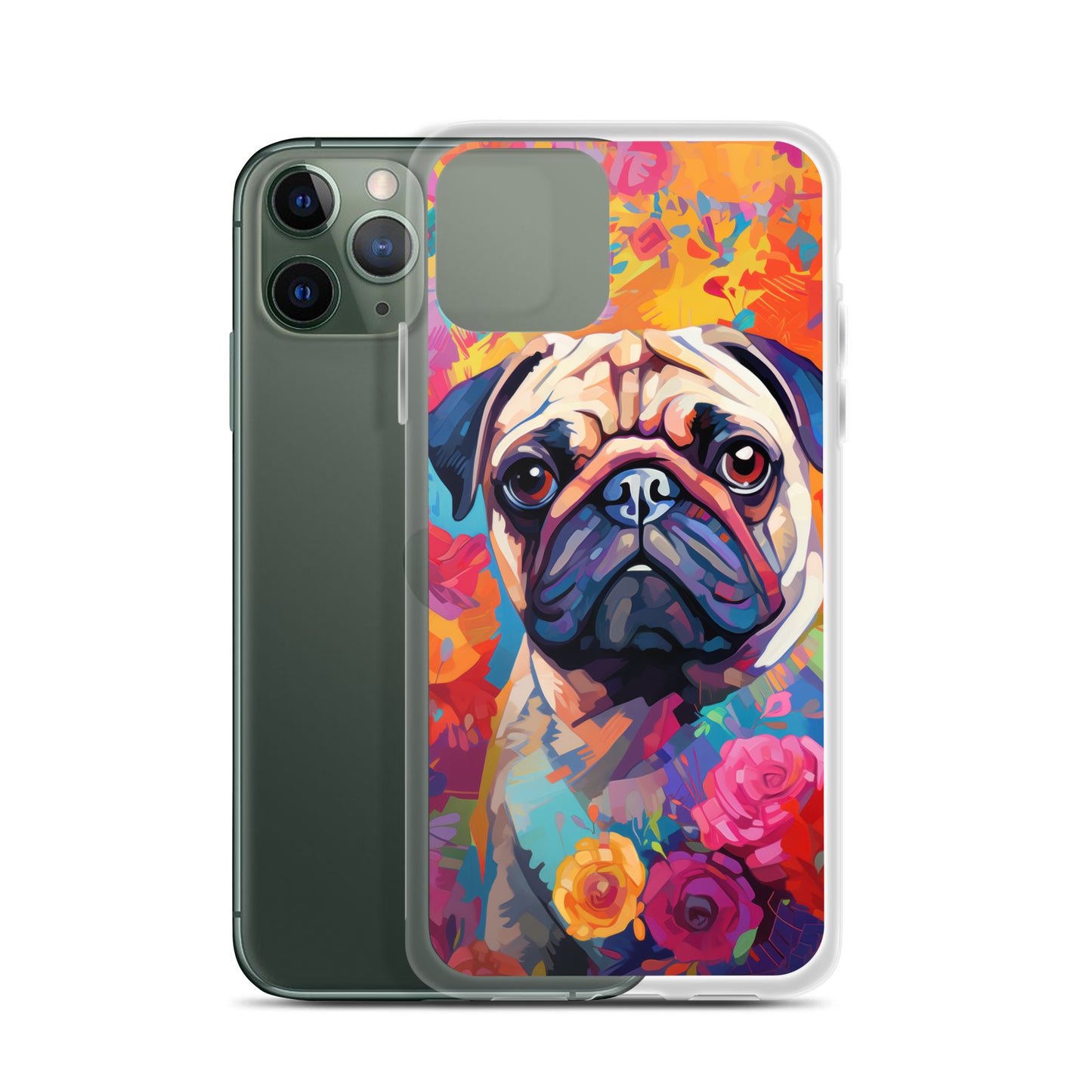 iPhone Case Painted Pug