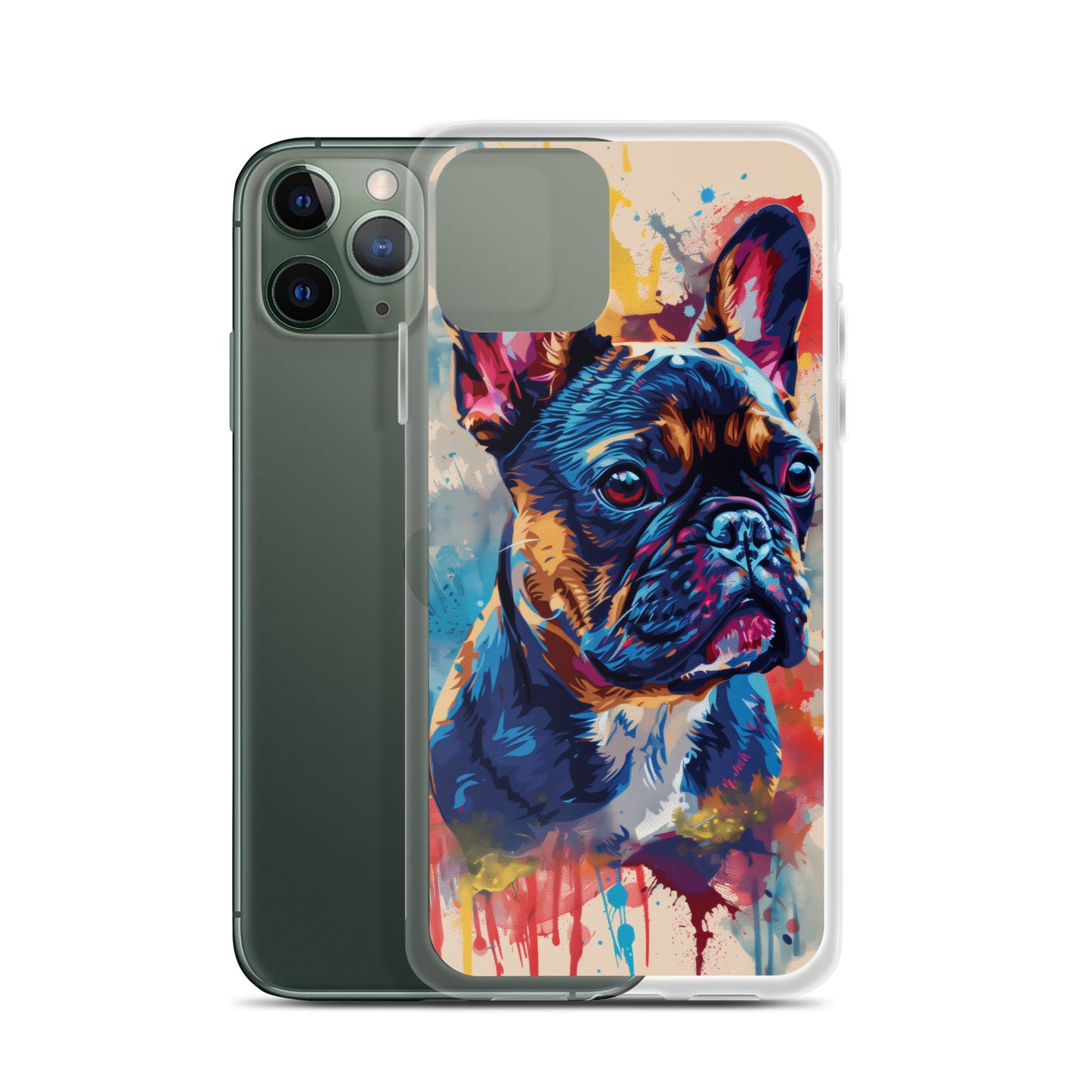 Painted French Bulldog iPhone Case