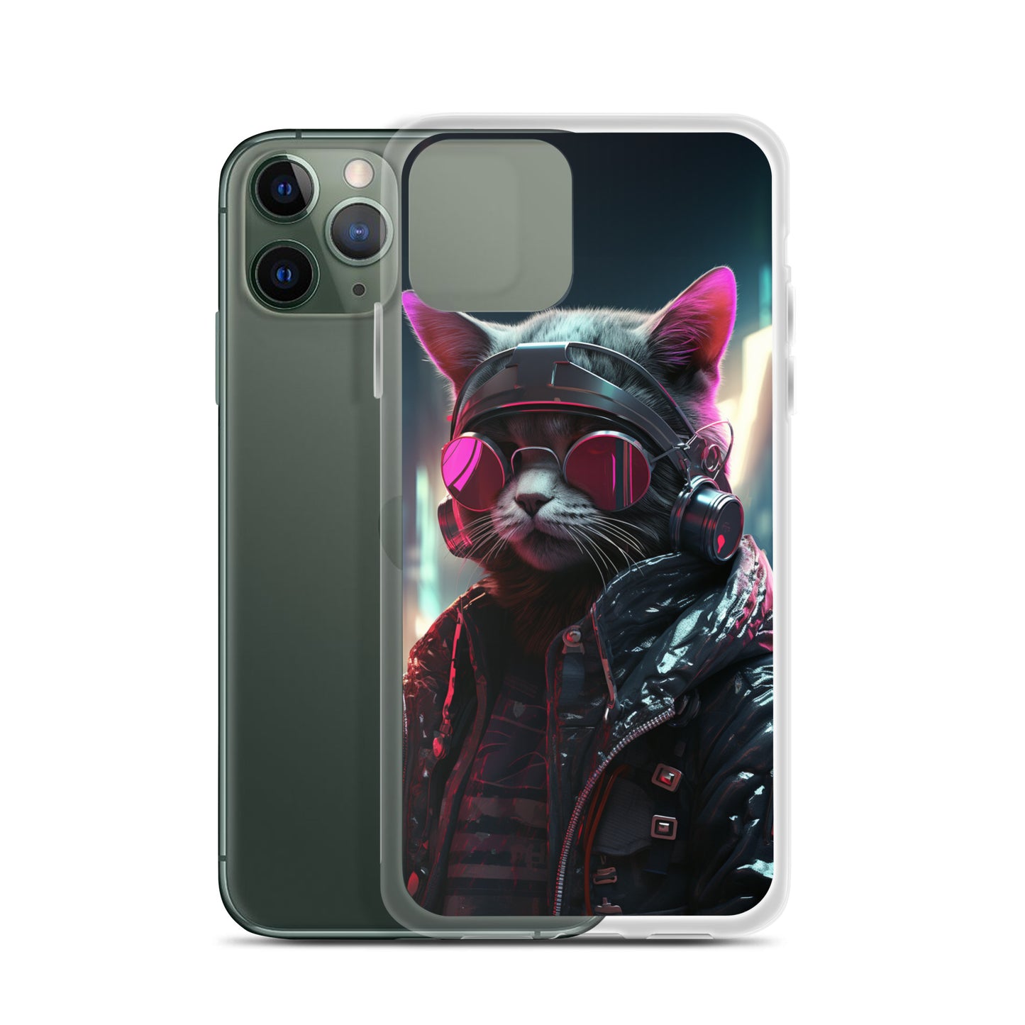 Cyberpunk Kitty Cat iPhone Case