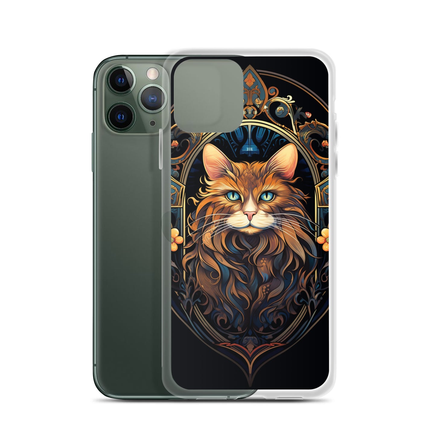 Art Nouveau Cat #3 iPhone Case