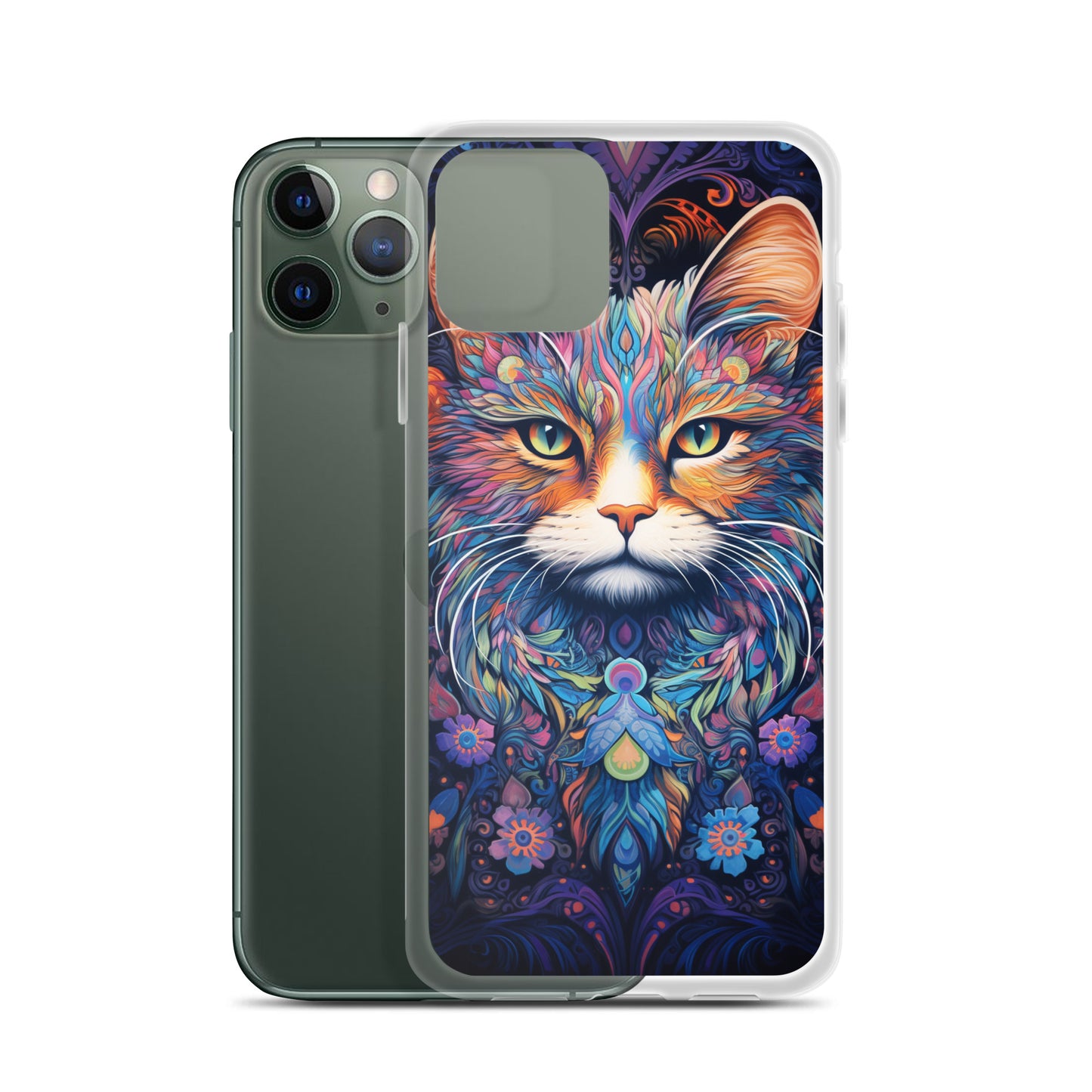 Psychedelic Cat #2 iPhone Case