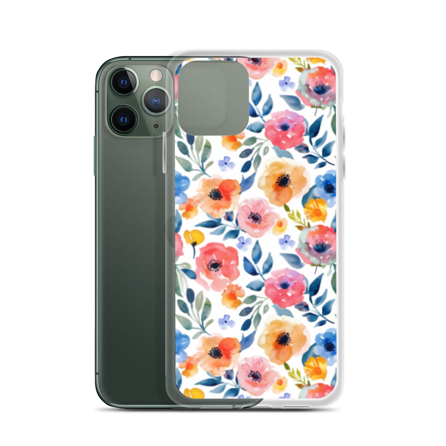 iPhone Case Colorful Watercolor Floral Pattern