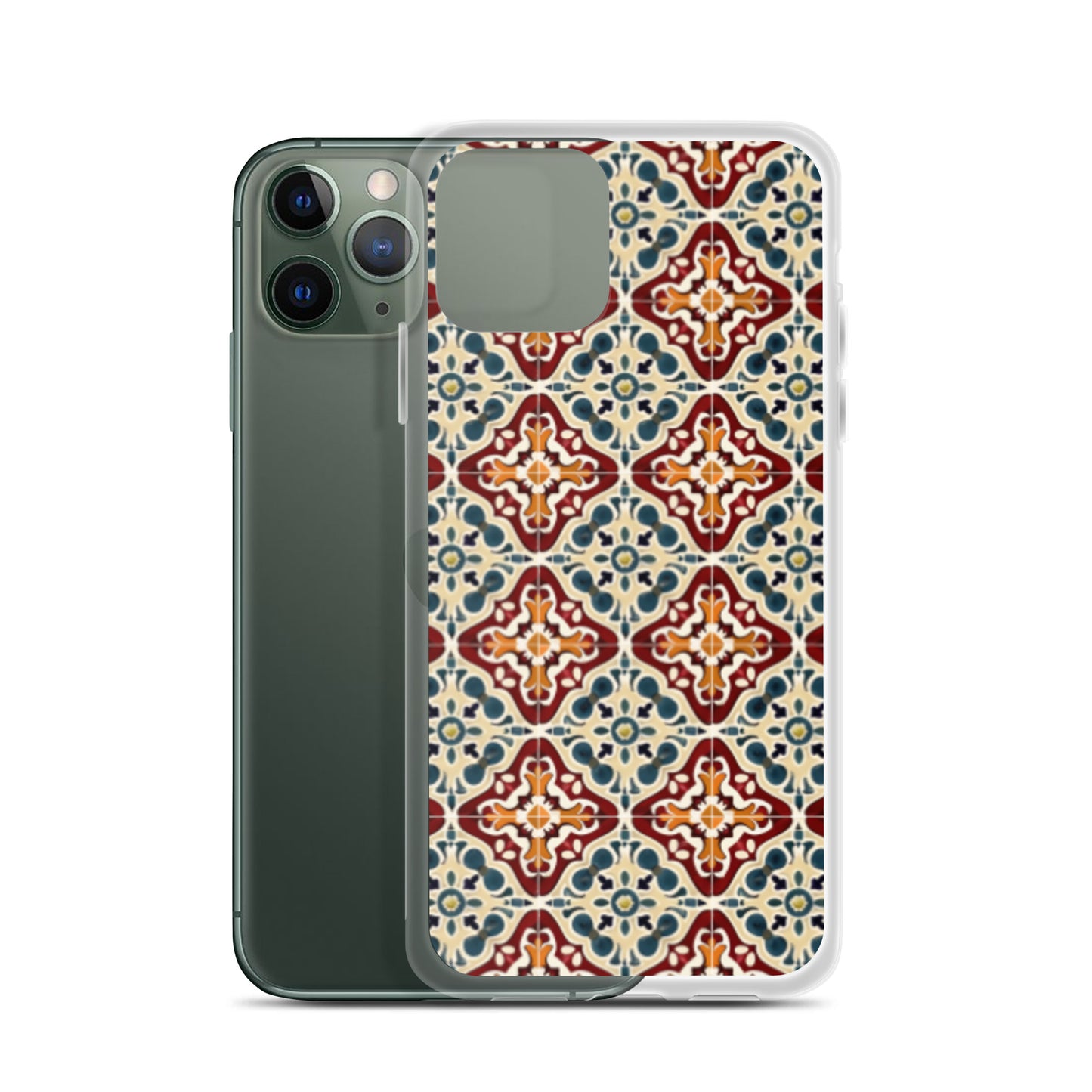 iPhone Case Classic Encaustic Tile Red