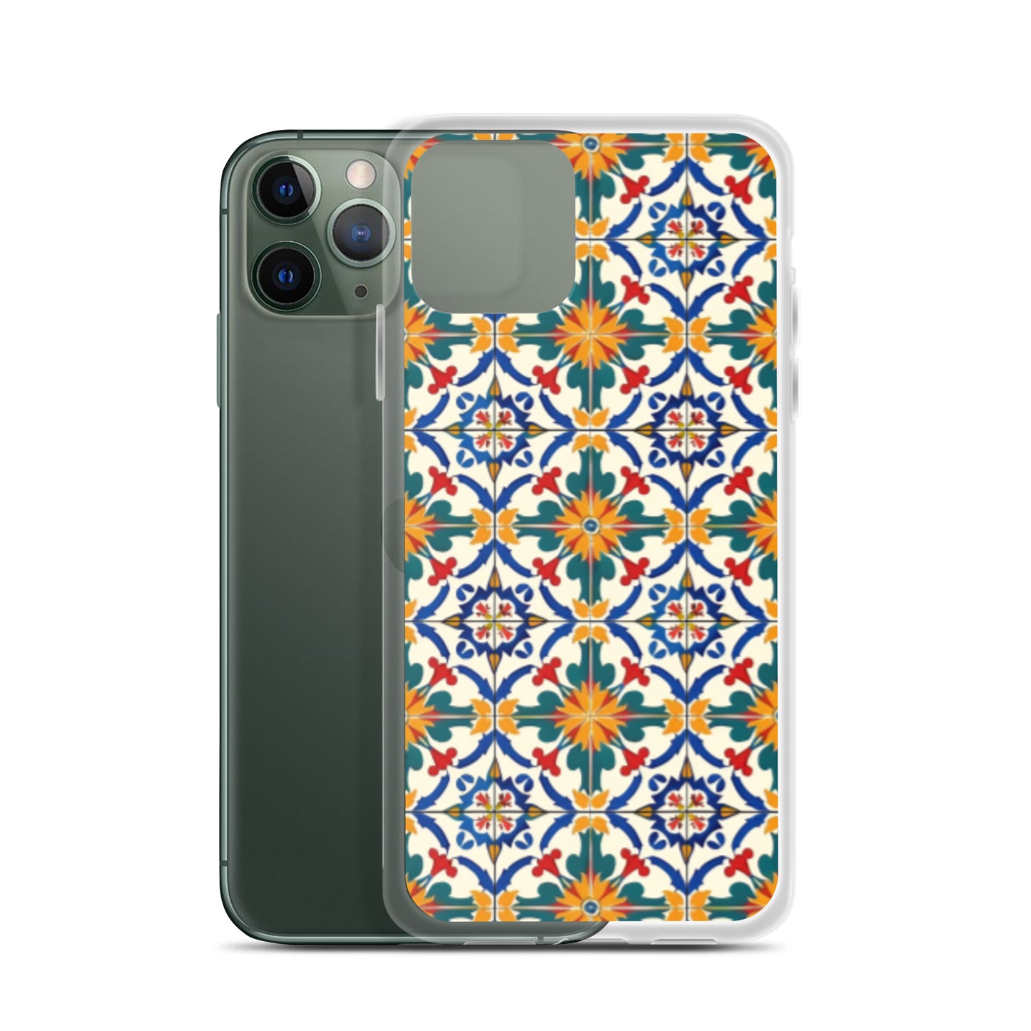 iPhone Case Colorful Yellow & Green Mediterranean Tiles