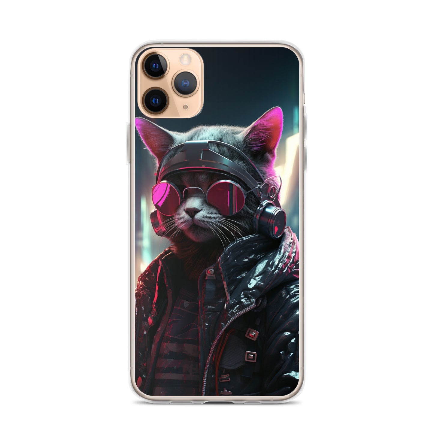 Cyberpunk Kitty Cat iPhone Case