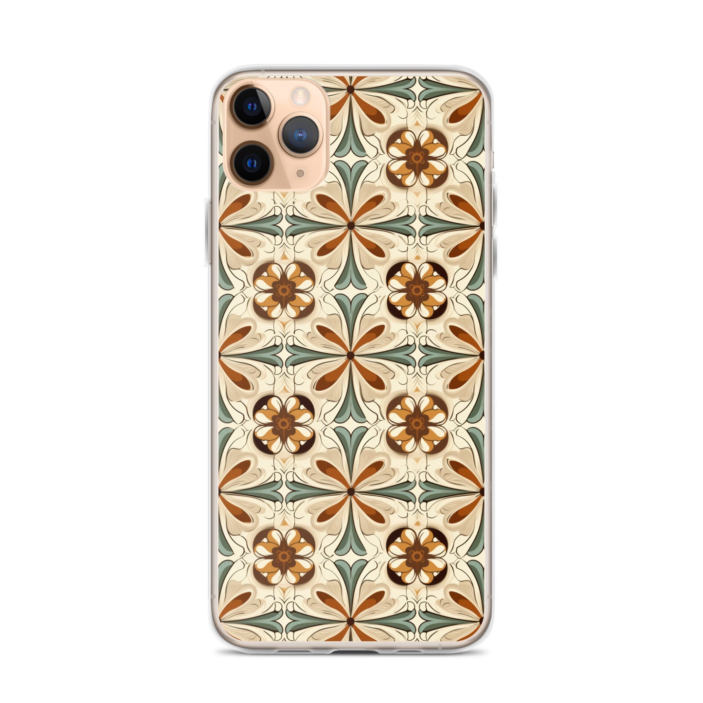 iPhone Case Ornate Leaves Tile