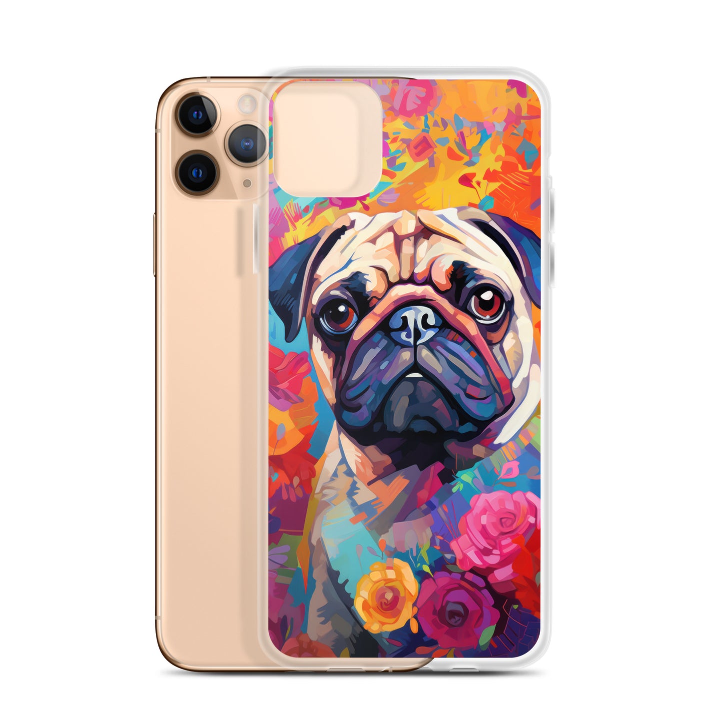 iPhone Case Painted Pug