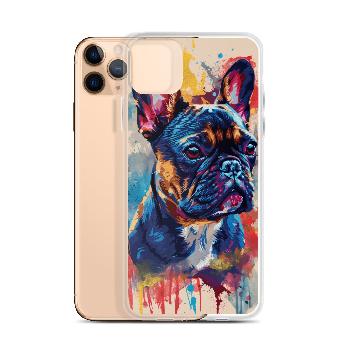Painted French Bulldog iPhone Case