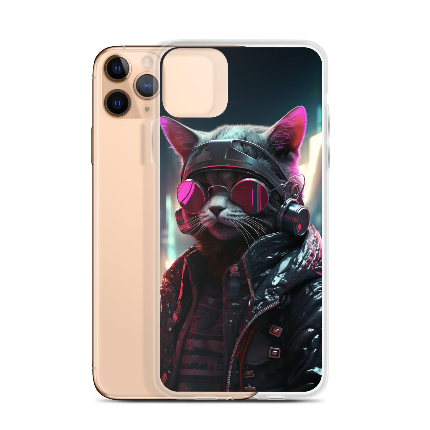 Cyberpunk Kitty Cat iPhone Case