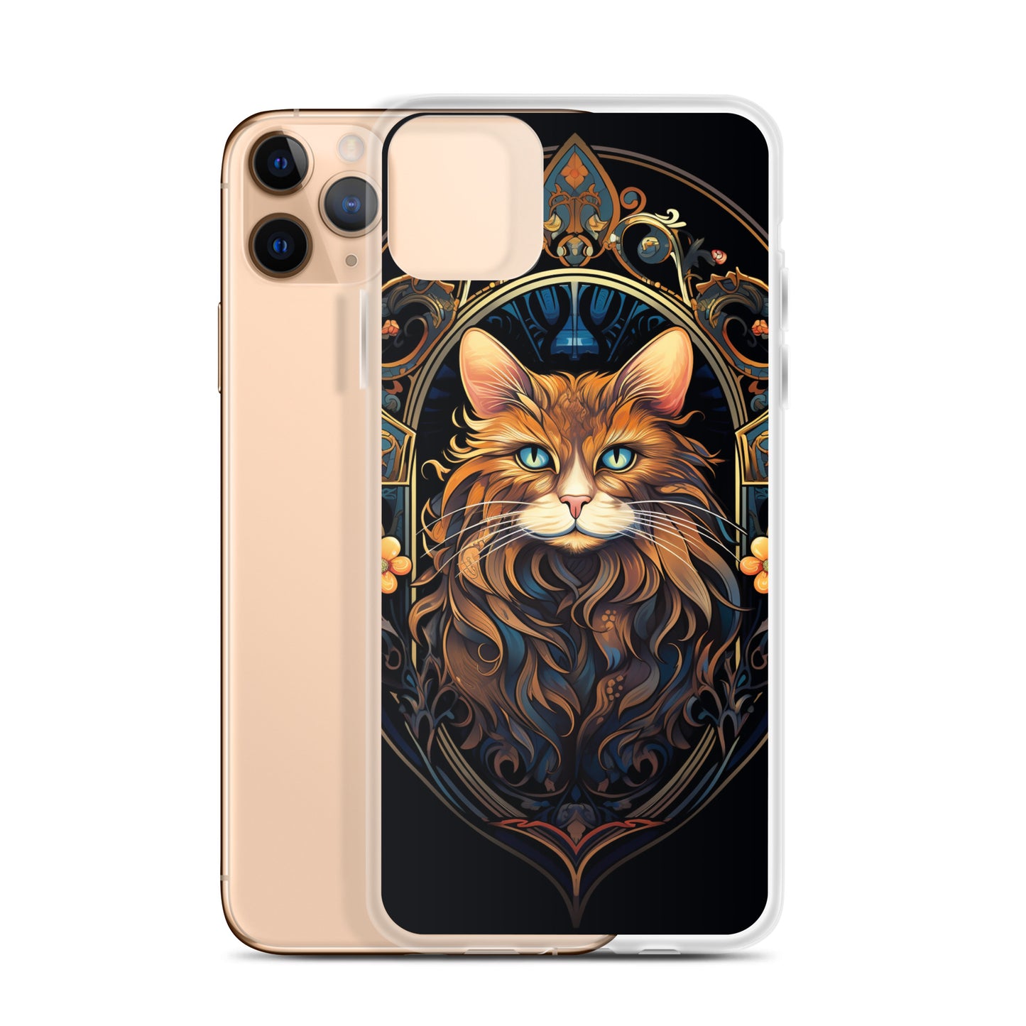 Art Nouveau Cat #3 iPhone Case