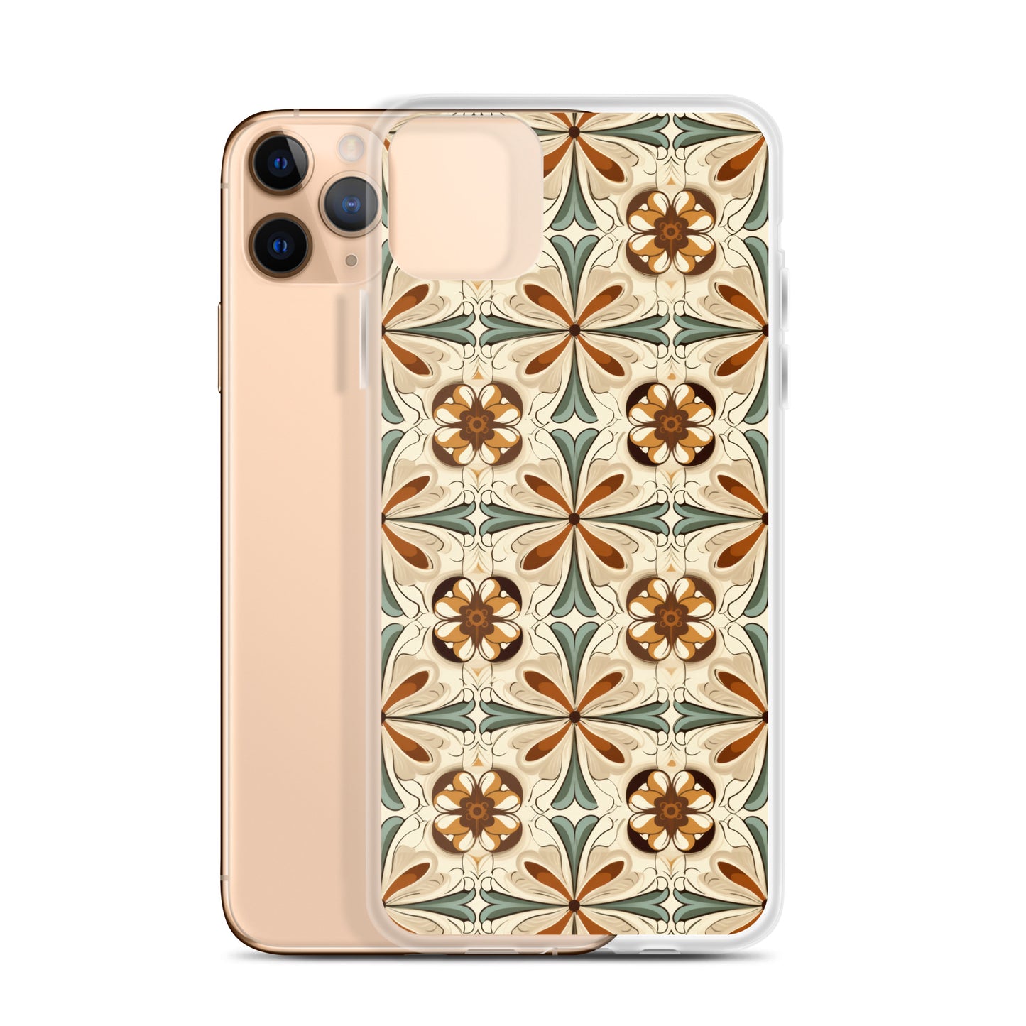 iPhone Case Ornate Leaves Tile