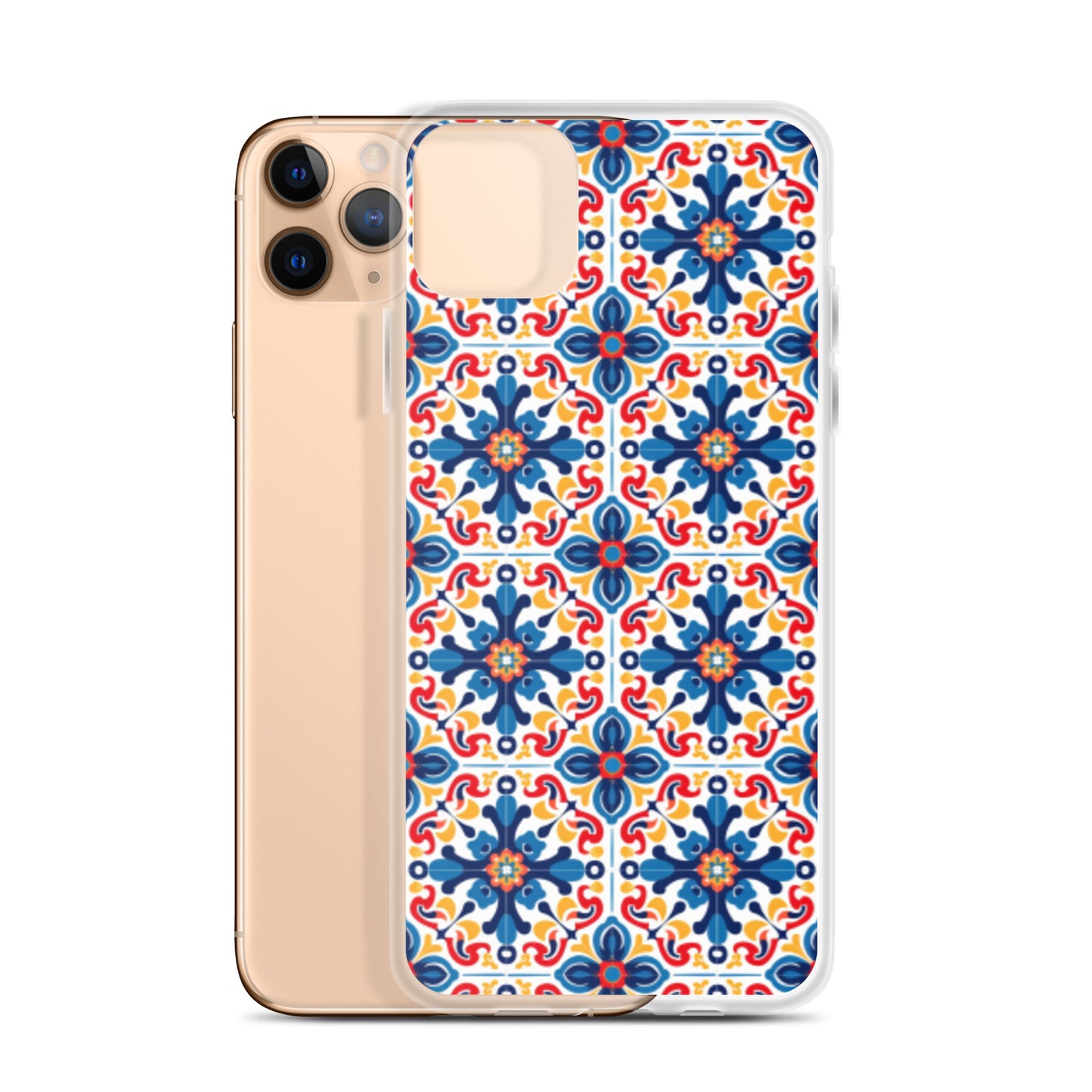 iPhone Case Talavera Tiles Blue and Red