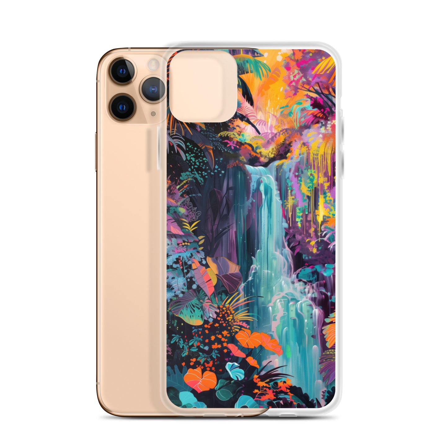 iPhone Case Vibrant Tropical Jungle Waterfall