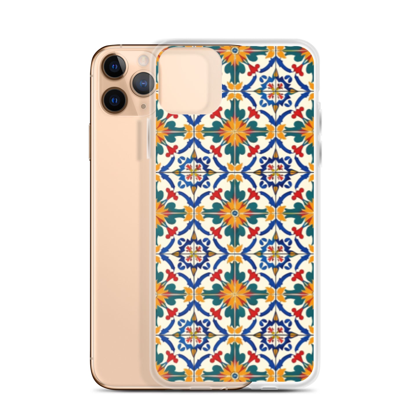 iPhone Case Colorful Yellow & Green Mediterranean Tiles