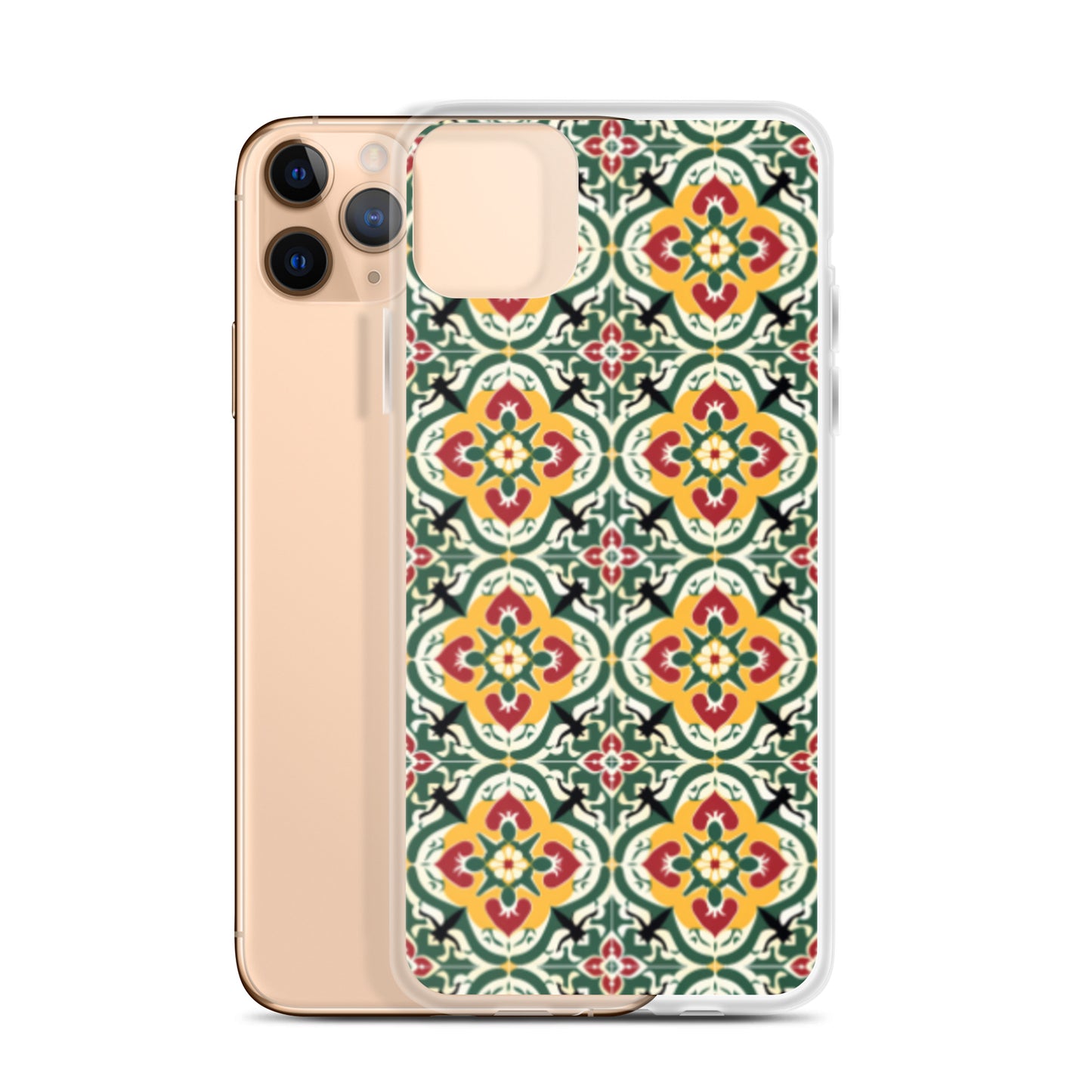 iPhone Case Colorful Traditional Maltese Cement Tile Pattern