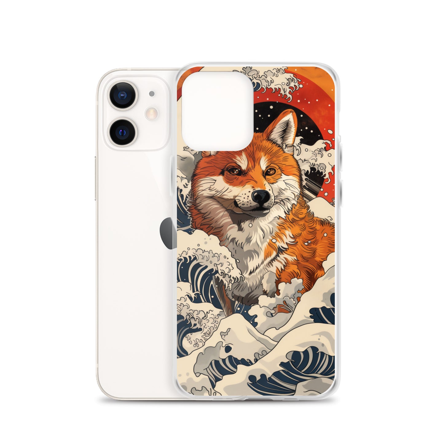 Shiba Inu in Waves iPhone Case