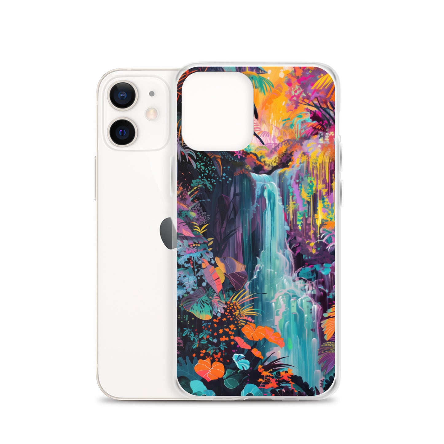 iPhone Case Vibrant Tropical Jungle Waterfall