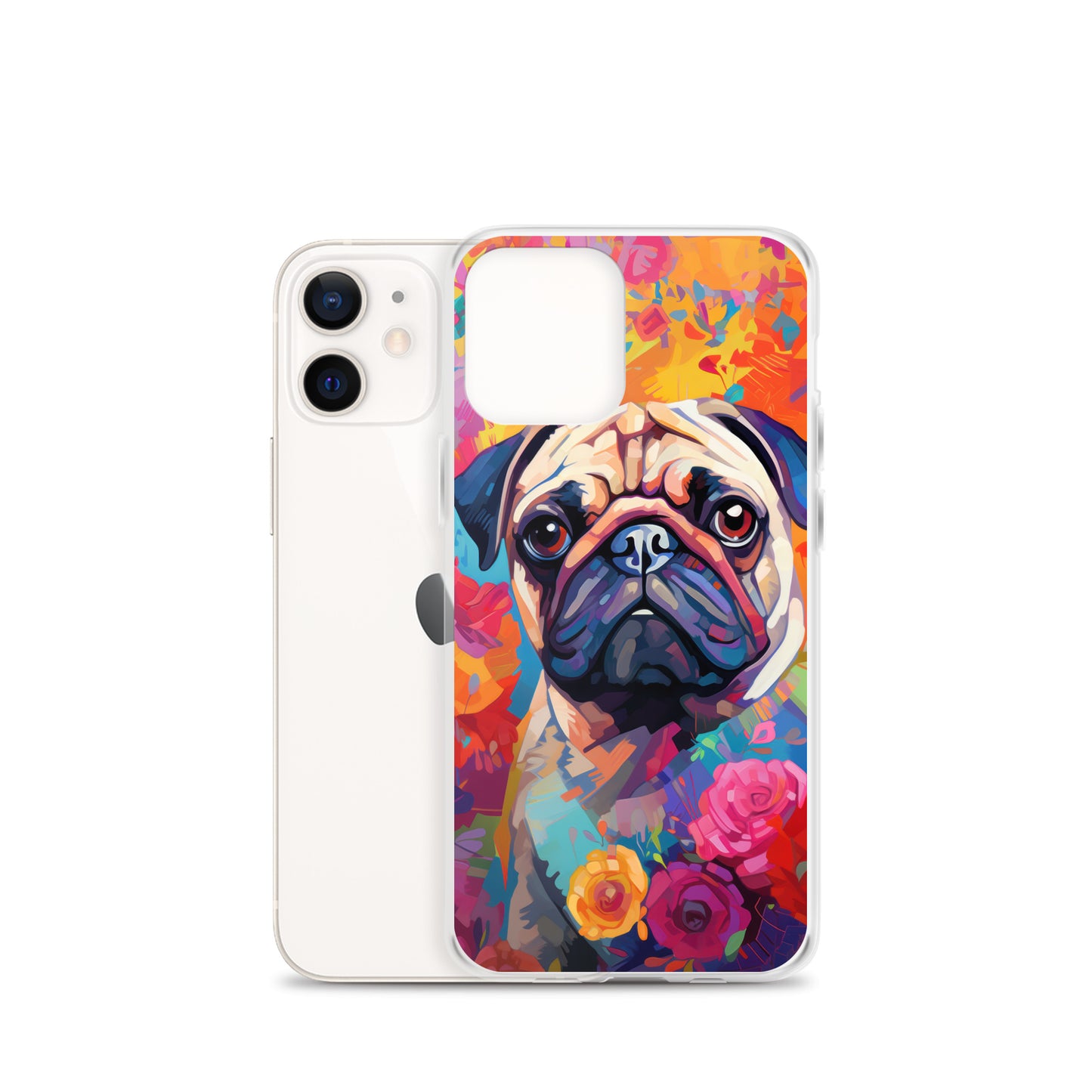 iPhone Case Painted Pug