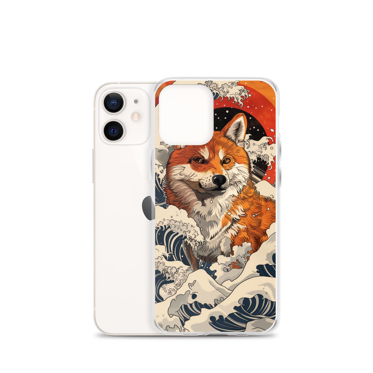 Shiba Inu in Waves iPhone Case