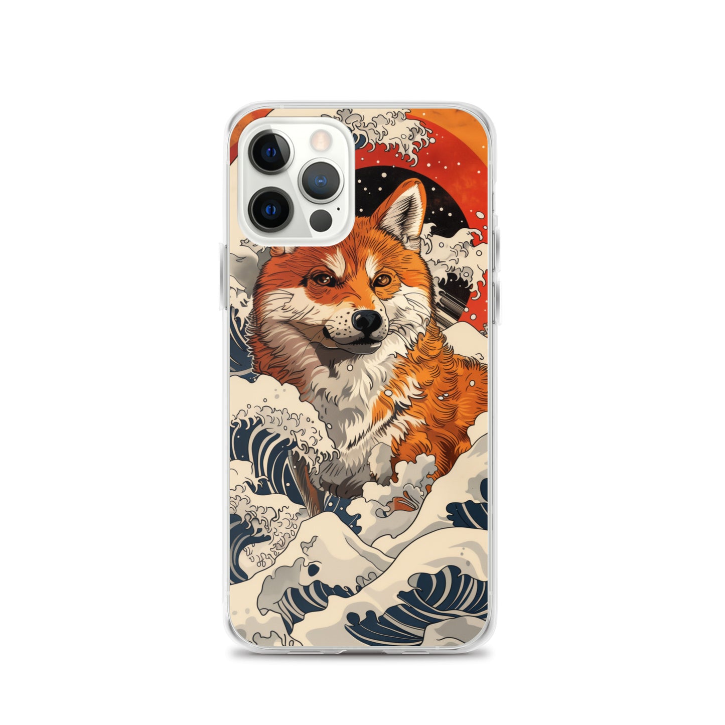 Shiba Inu in Waves iPhone Case