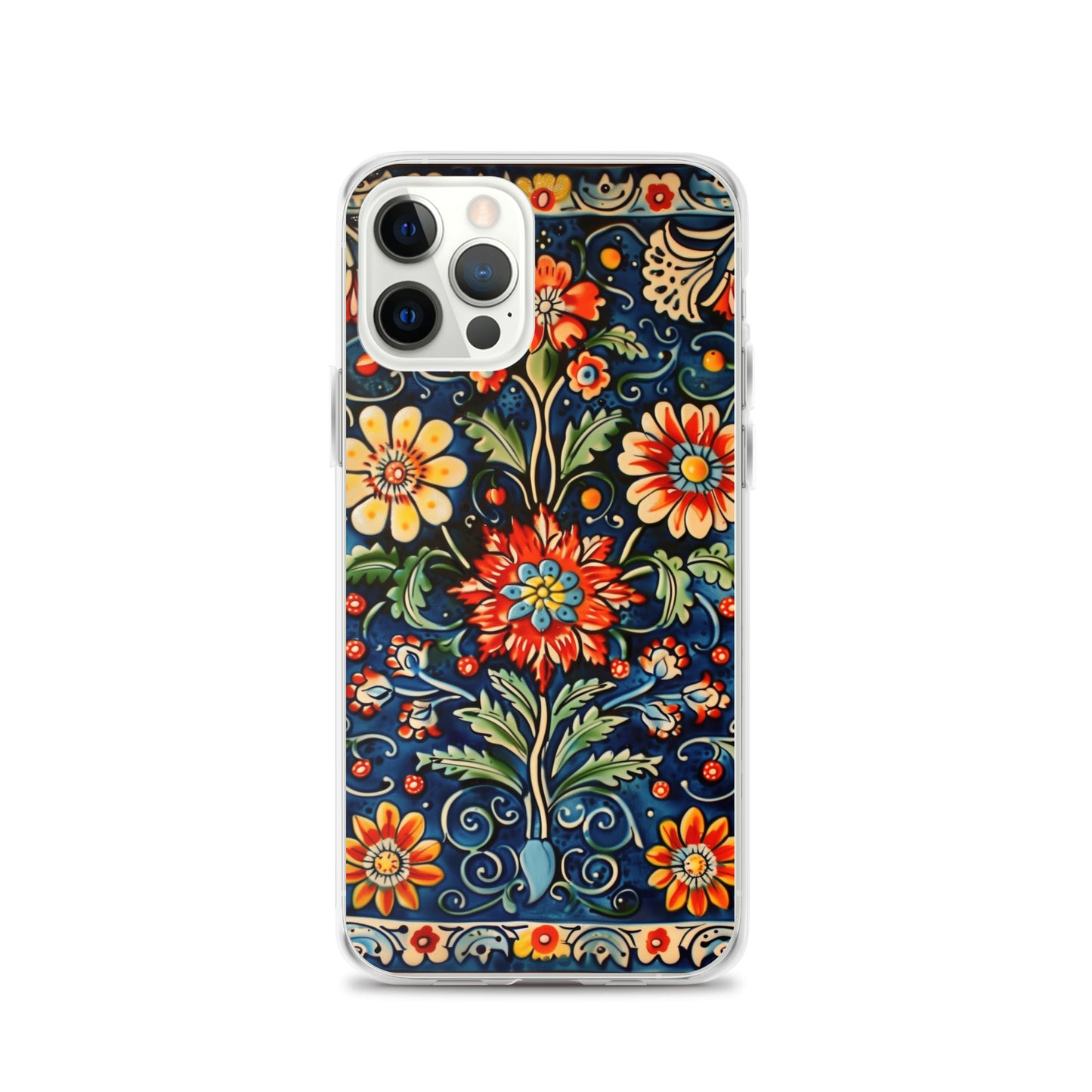 iPhone Case Colorful Flowers Boleslawiec Pottery Tile