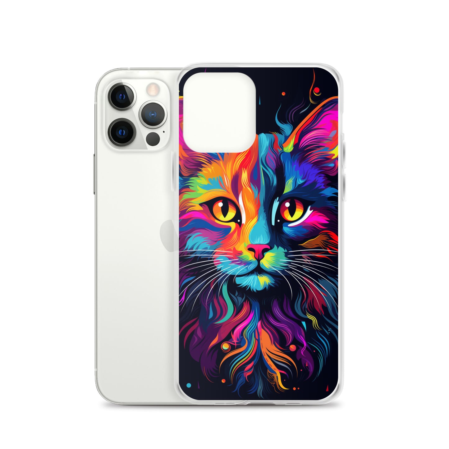Day Glo Cat iPhone Case