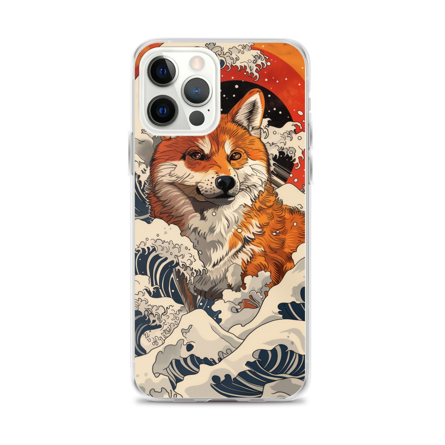 Shiba Inu in Waves iPhone Case