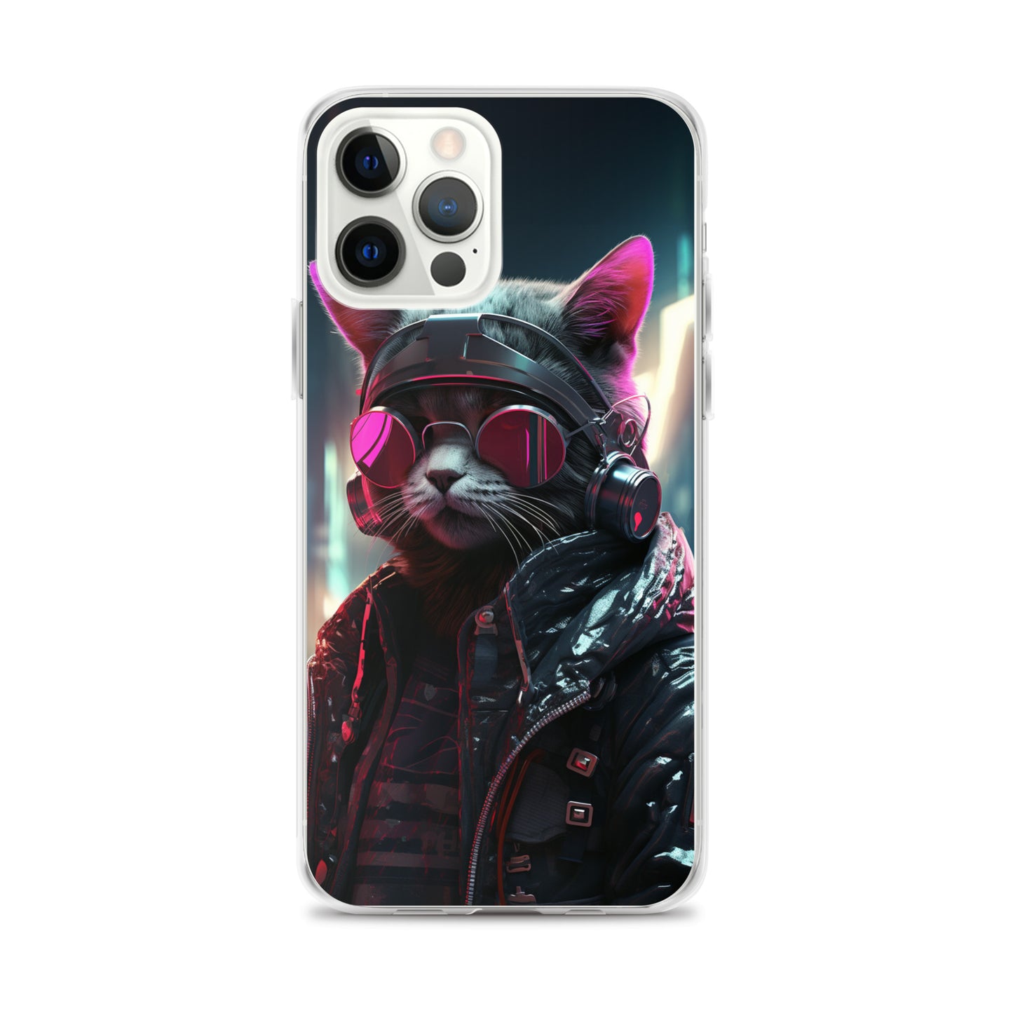 Cyberpunk Kitty Cat iPhone Case
