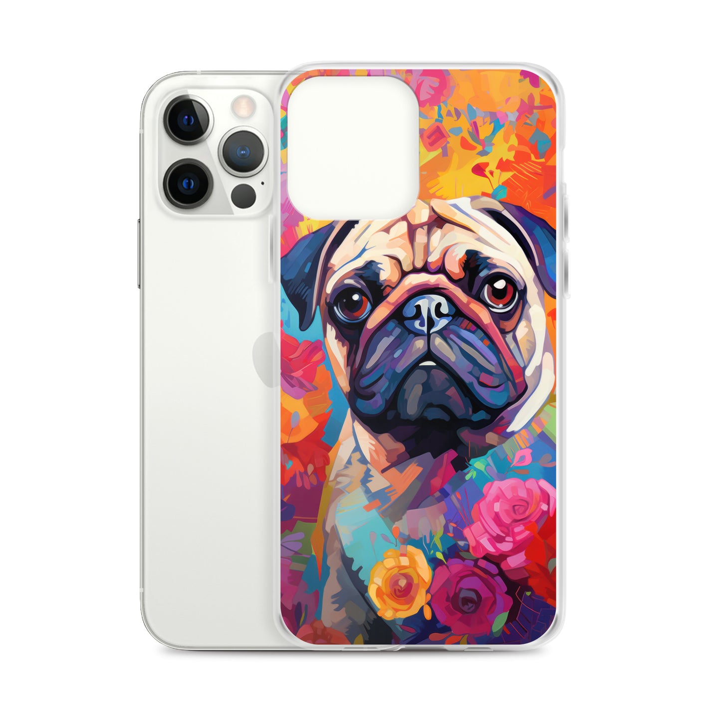 iPhone Case Painted Pug