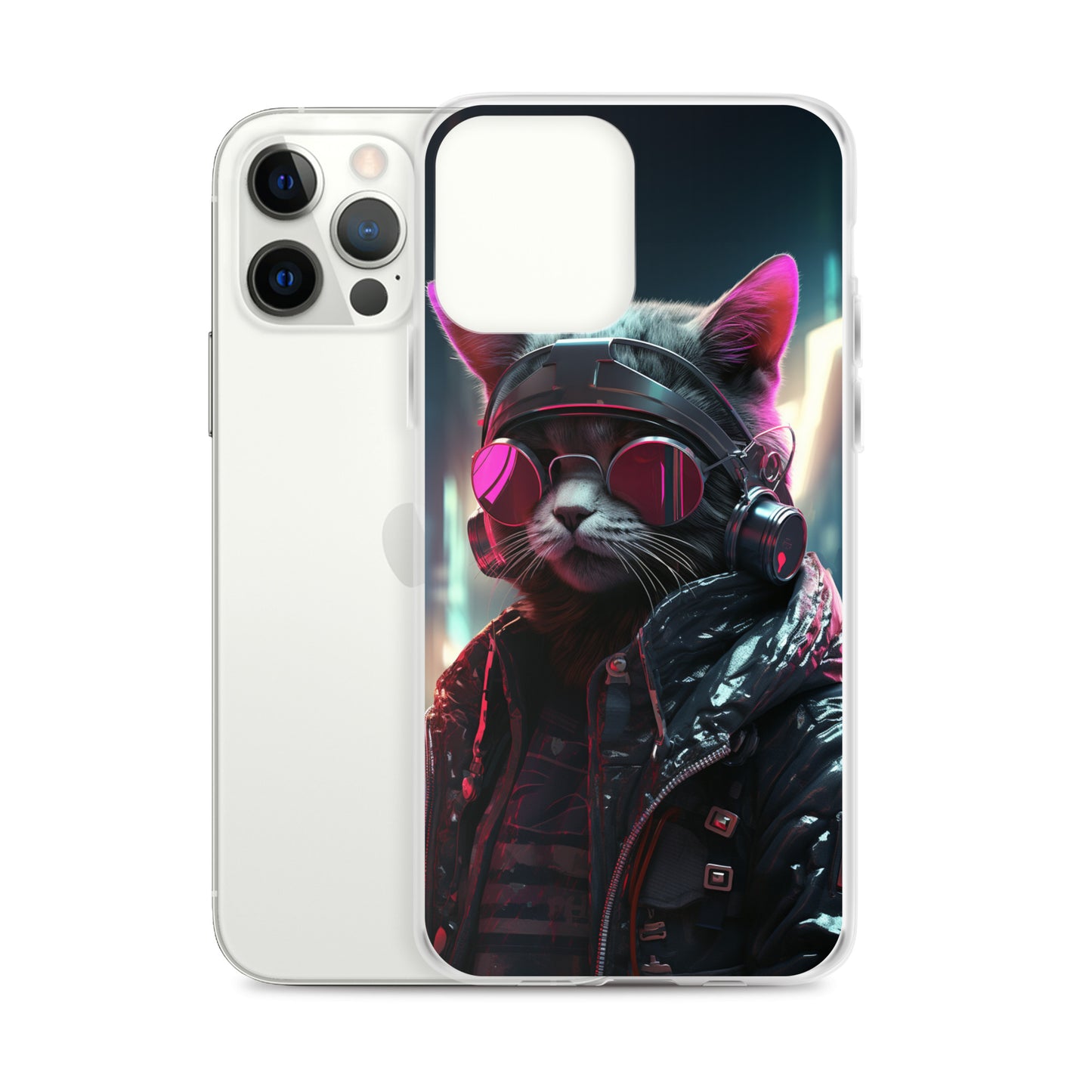 Cyberpunk Kitty Cat iPhone Case