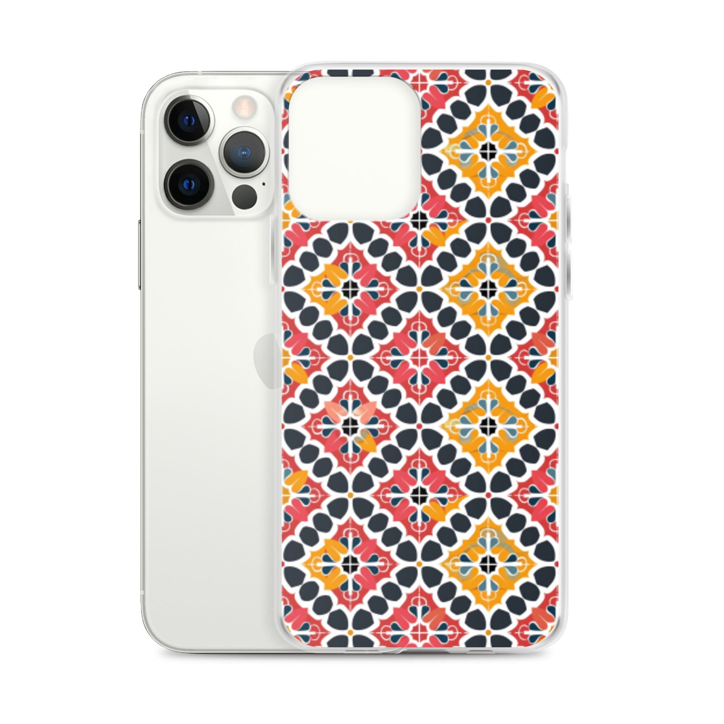 iPhone Case Colorful Spanish Quatrefoil Pattern
