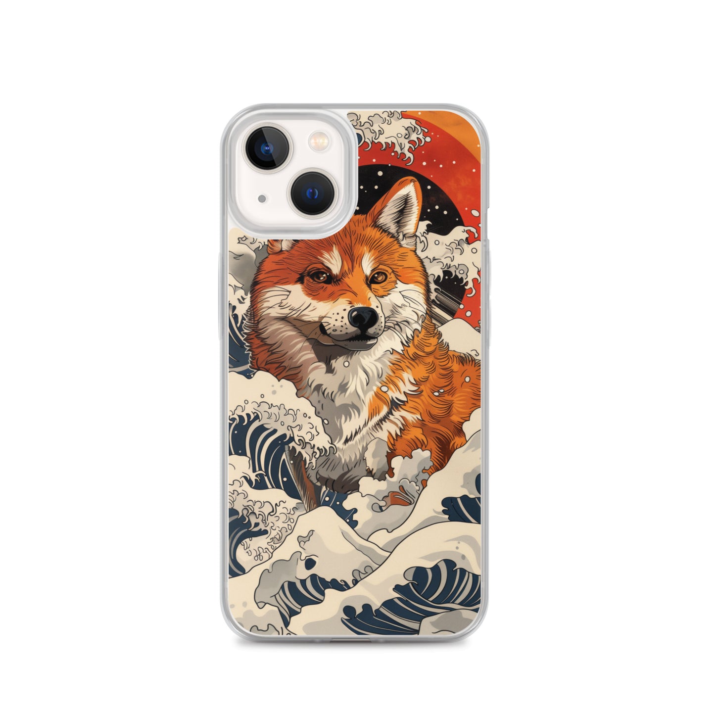 Shiba Inu in Waves iPhone Case