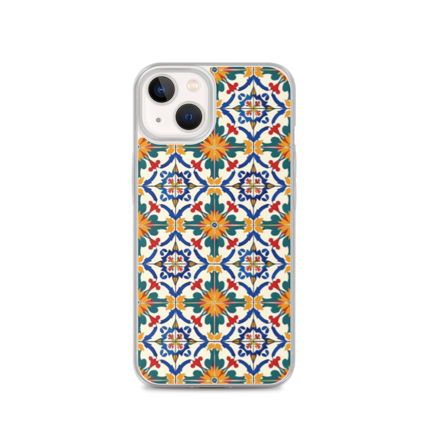iPhone Case Colorful Yellow & Green Mediterranean Tiles
