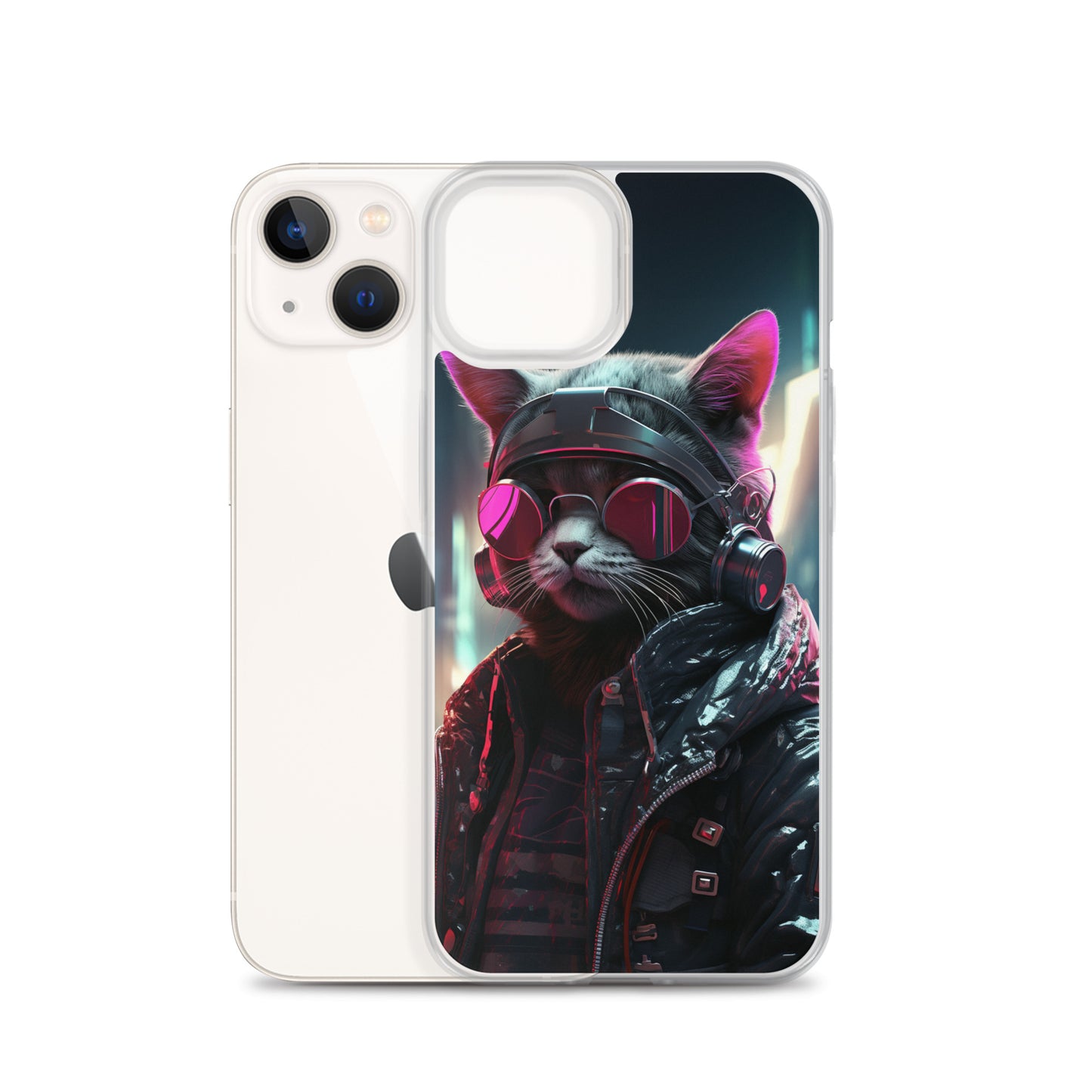 Cyberpunk Kitty Cat iPhone Case
