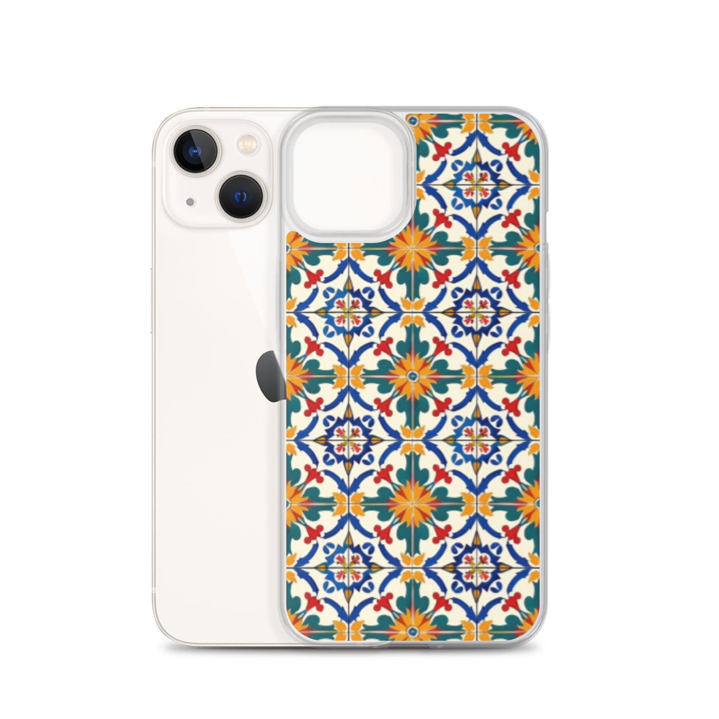 iPhone Case Colorful Yellow & Green Mediterranean Tiles