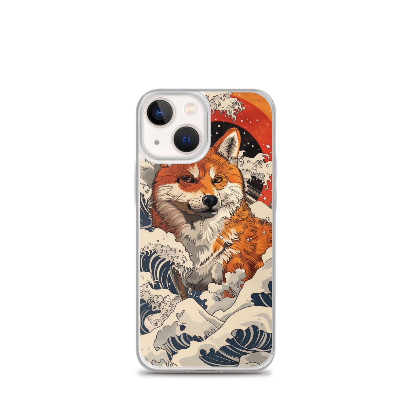 Shiba Inu in Waves iPhone Case