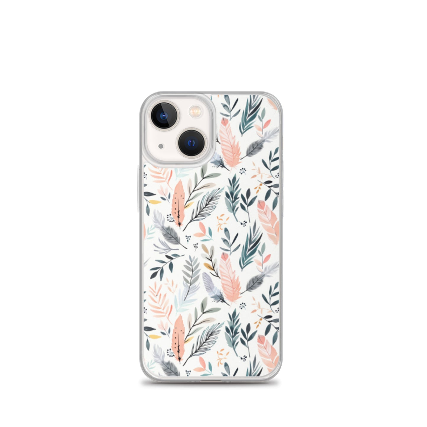iPhone Case Pastel Feathers & Plants