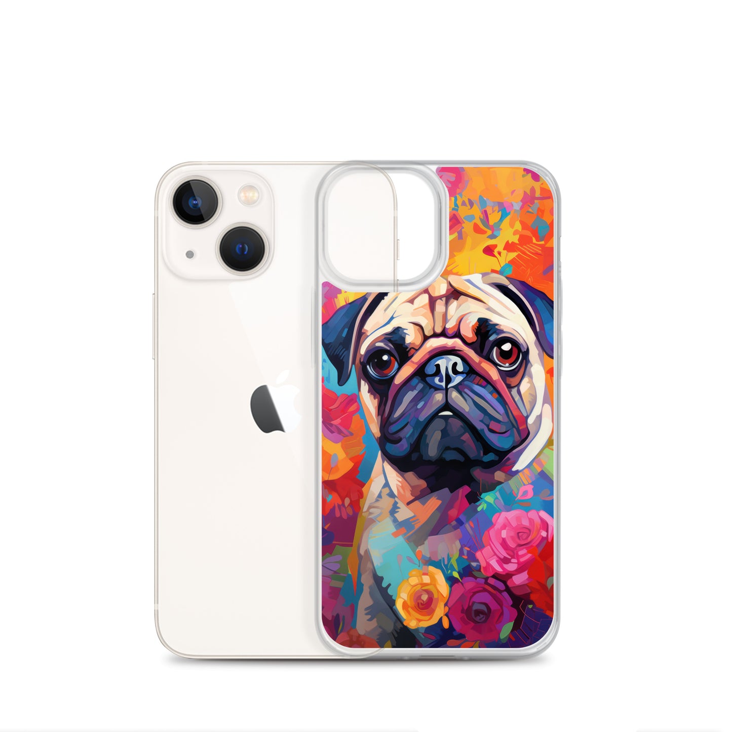 iPhone Case Painted Pug