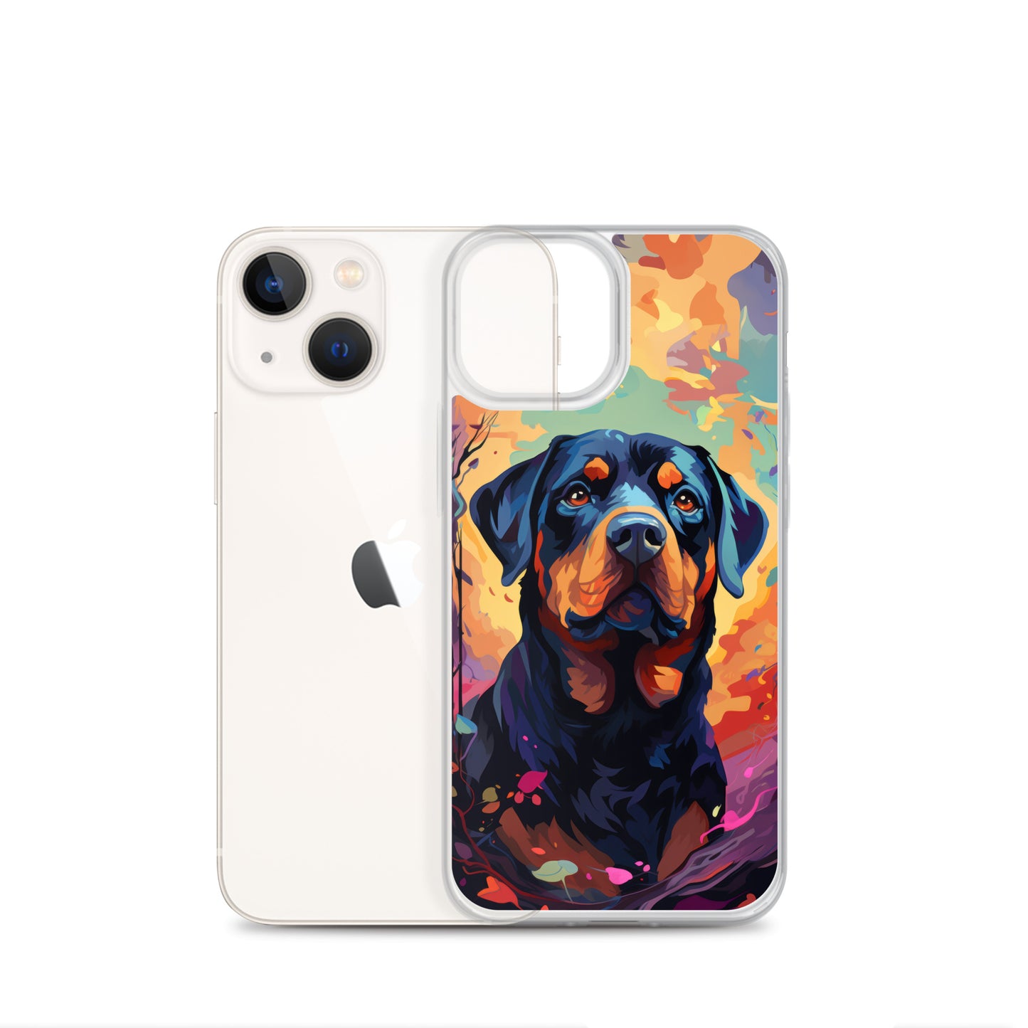 iPhone Case Painted Rottweiler